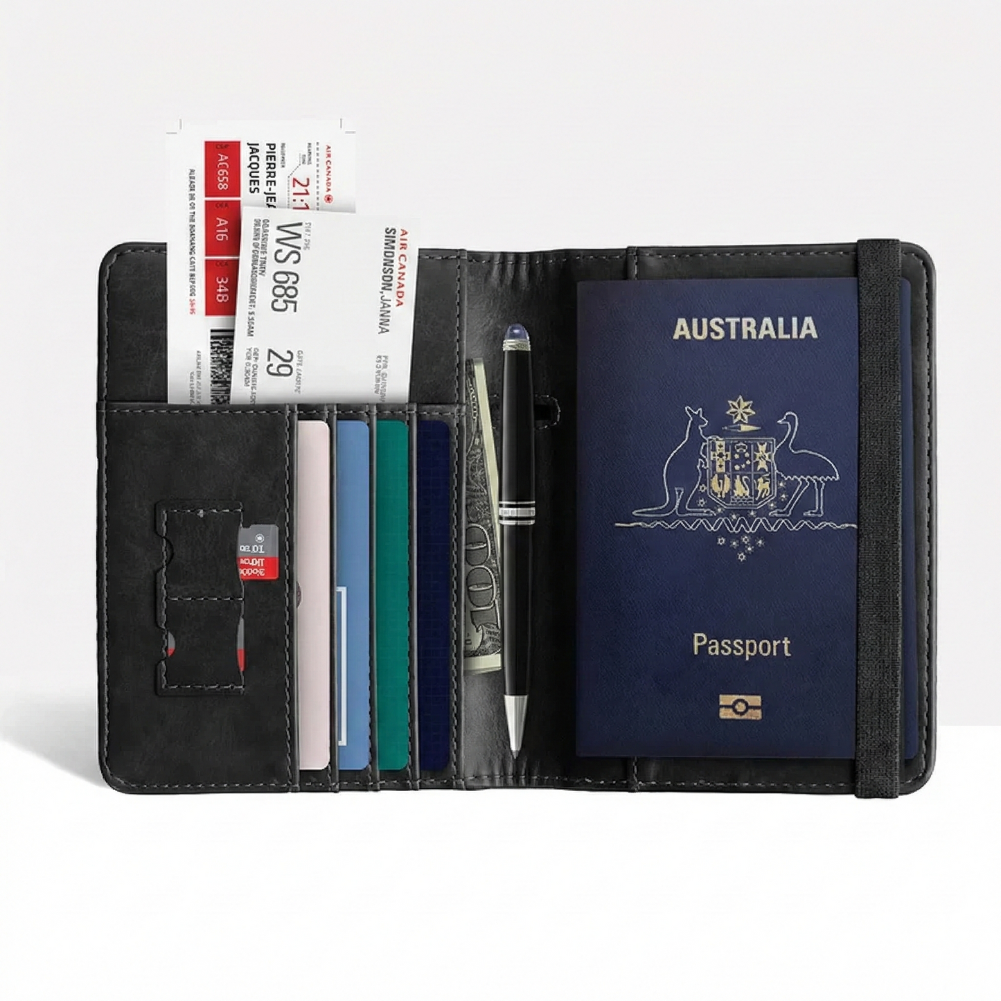 RFID Canadian/Australian Passport Wallet