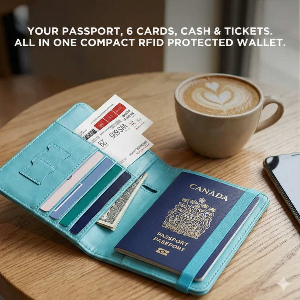 RFID Canadian/Australian Passport Wallet